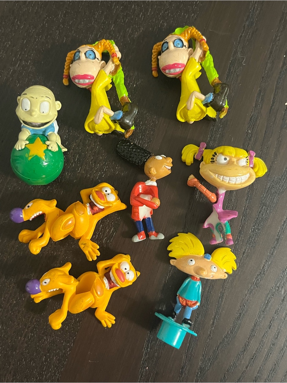 Nickelodeon Rugrats Mini Figure Lot - pencil toppers vintage
